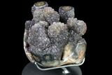 Beautiful Druzy Amethyst Cluster - Custom Metal Stand #83781-3
